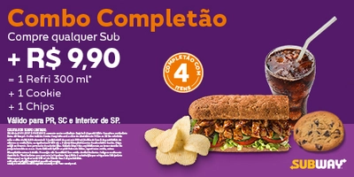 Combo Completão (PR, SC e Interior de SP)