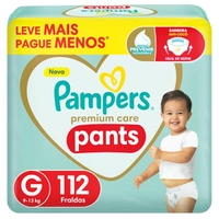 Pampers Fralda Pants Premium Care Fralda Noturna L 112 Unidades