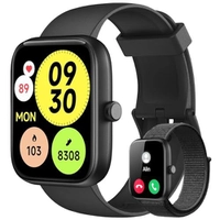 Smartwatch 1,83" c/ Alexa, Fitness e 2 Pulseiras