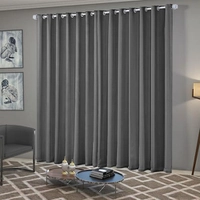 Cortina Blackout Tecido 2,70X1,50 Sala Quarto Cinza