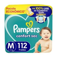 Fralda Pampers ConfortSec M 6-10kg 112 un.