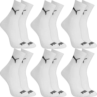 Kit 6 Pares Meias Puma Cano Médio Alto Atoalhada Original