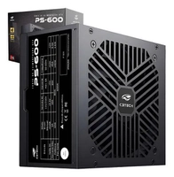 Fonte C3Tech ATX 600W PS600BK Preta Sem Cabo