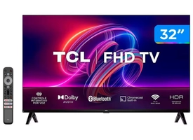 [R$840 Moedas/APP] Smart TV 32” Full HD LED TCL 32S5400A 