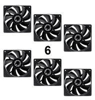 Kit com 06 fans Gamemax - Sem LED | R$55