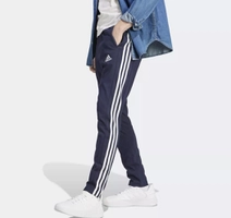 Calça Malha Afunilada Barra Aberta Essentials 3-stripes Adid