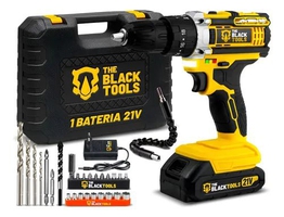 Parafusadeira E Furadeira Impacto The Black Tools Tb-21pw 3/8 Cor Amarelo Frequência 50/60 Hz