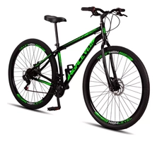 Bicicleta Aro 29 Mtb Aço Carbono Freios A Disco 21 Vel