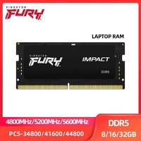 (moedas/ taxa inclusa R$ 217) Memória ram para notebook 16GB DDR5 5200mhz Kingston FURY