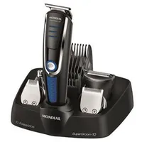 ( boleto ou no cartão extra) Aparador de Pelos Mondial Super Groom 10 em 1 Sem Fio - Bivolt