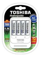 Carregador de Pilhas AA/AAA com 4 AA 2600mAh