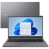 REEMBALADO: Notebook Samsung Dual Core 4GB 500GB Tela Full HD 15.6 Windows 11 Book NP550XDA-KP1BR