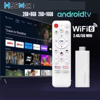 [ APP | Taxa Inclusa | MOEDAS R$ 86 ] H96 MAX Android TV Stick 2GB / 16GB com 2.4G Wifi 5G