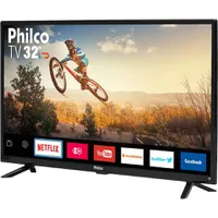 Smart TV LED 32" Philco PTV32G50SN HD com Conversor Digital 2 HDMI 1 USB Wi-Fi Áudio Dolby Preta