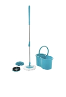 Mop Giratório 3 em 1 - Refil Microfibra, Tira Pó e Limpeza Pesada | R$50