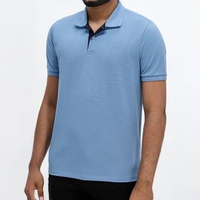 Polo Masculina Slim Manga Curta Algodão