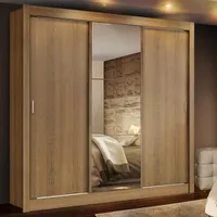 Guarda Roupa Casal Madesa Lyon 3 Portas de Correr com Espelho | R$416