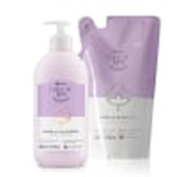Combo Cuide-Se Bem Rosa e Algodão: Loção Hidratante Corporal 400ml + Refil 400ml