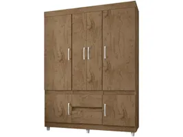Guarda-roupa Solteiro 6 Portas 2 Gavetas Araplac - Bali | R$346