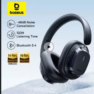 Fone de Ouvido Sem Fio BASEUS Bowie 10 Max com Cancelamento de Ruído Ativo, Bluetooth 5,4 e 120 Horas de Bateria