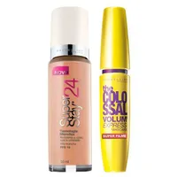 [ÉPOCA COSTMÉTICOS] The Colossal Volum' Express Super Filme + Super Stay 24H Maybelline - Kit - R$60