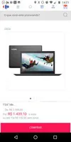 Notebook Lenovo Celeron 4GB 500GB Windows 10 15,6" Ideapad 320 81A30001BR Prata