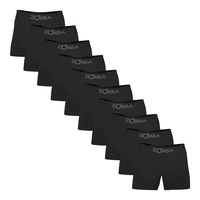 Kit Com 10 Cuecas Boxer Algodão Sem Costura Zorba 781