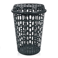 CESTO PLAST.TELADO C/TAMPA 60L PT