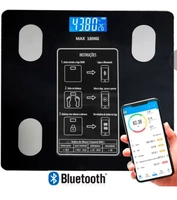 [App Magalu] Balança Bioimpedância Digital Com Aplicativo Bluetooth Histórico App Corporal 180 Kg 