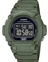 Casio W219H Series | 50M WR | LED Illuminator | 100 SEC Chronograph | 1/100 SEC Stopwatch | Daily Alarm | Hourly Time Signal | 7-year battery
