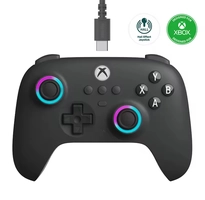 [R$137,42 Moedas/APP] Controle Xbox 8BitDo Ultimate C, Com iluminação RGB e Joysticks Hall Effect, Windows 10/11, Controle com Fio