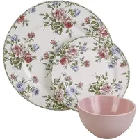 Aparelho de Jantar Floral 18 Peças - La Cuisine R$ 200