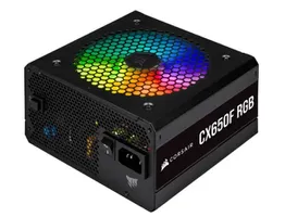 Fonte Gamer para PC Corsair CX650F, 650W, RGB, ATX, 80 Plus Bronze, Modular, Preto - CP-9020217-NA