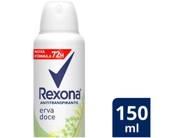 Desodorante Antitranspirante Aerossol Feminino - Rexona Erva Doce 72 horas 150ml