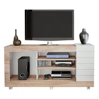 Rack Goya para TVs até 60" Montreal e Branco 1 Porta 2 Nichos Caemmun - R$180