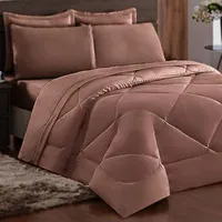 Edredom Soft Casal Queen Dupla Face 2,40mx2,10m Rosê Cotex | R$79