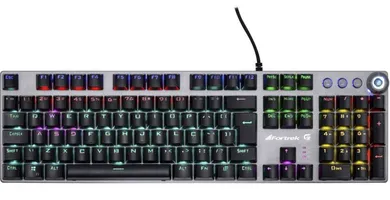 [AME] Teclado Mecânico Gamer Pro K7 Rainbow Fortrek por R$ 186
