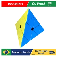 [R$10,71 Moedas/BR] Cubo Magico Pyraminx Pirâmide Triângulo Profissional 3x3x3