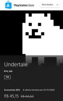 Undertale (PS4 / Playstation 4) - R$45