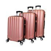 Conjunto 3 Malas ABS P/M/G com Rodas 360º e Cadeado