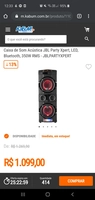 JBL PARTY XPERT 1099 em 12x (sem juros)