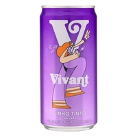 Vinho tinto seco Cabernet Sauvignon, Merlot Vivant 2020 em lata 269 ml