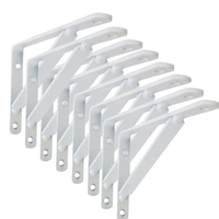 Kit 8 Suportes Mão Francesa 30cm para Prateleira