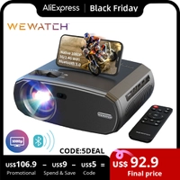 Projetor Wewatch V50 15.000 Lumen, 230 ANSI lumens, 1080p Nativo, Wifi 5g, Bluetooth, até 200"