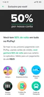 [Selecionados] 50% de volta com PicPay