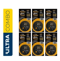 PRESERVATIVO PRESERV EXTRA PREMIUM SEM LATEX COM 2 UNIDADES - 6 CAIXAS COMPRE MAIS PAGUE MENOS 