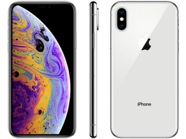 iPhone XS Apple 64GB Prata 4G Tela 5,8” Retina - Câmera Dupla 12MP + Selfie 7MP iOS 12