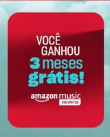 Ganhe 3 meses de Amazon Music  Unlimited