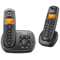 Telefone sem Fio + 1 Ramal Elgin TSF702SE Preto por R$ 162