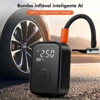[R$47 Moedas/ BR] Coibeu Mini Compressor Recarregável Portátil, Bomba de Encher Pneu de Carro, Bomba de ar Portátil